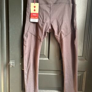 Thinx Black Period Leggings w Pockets (discontinued style)